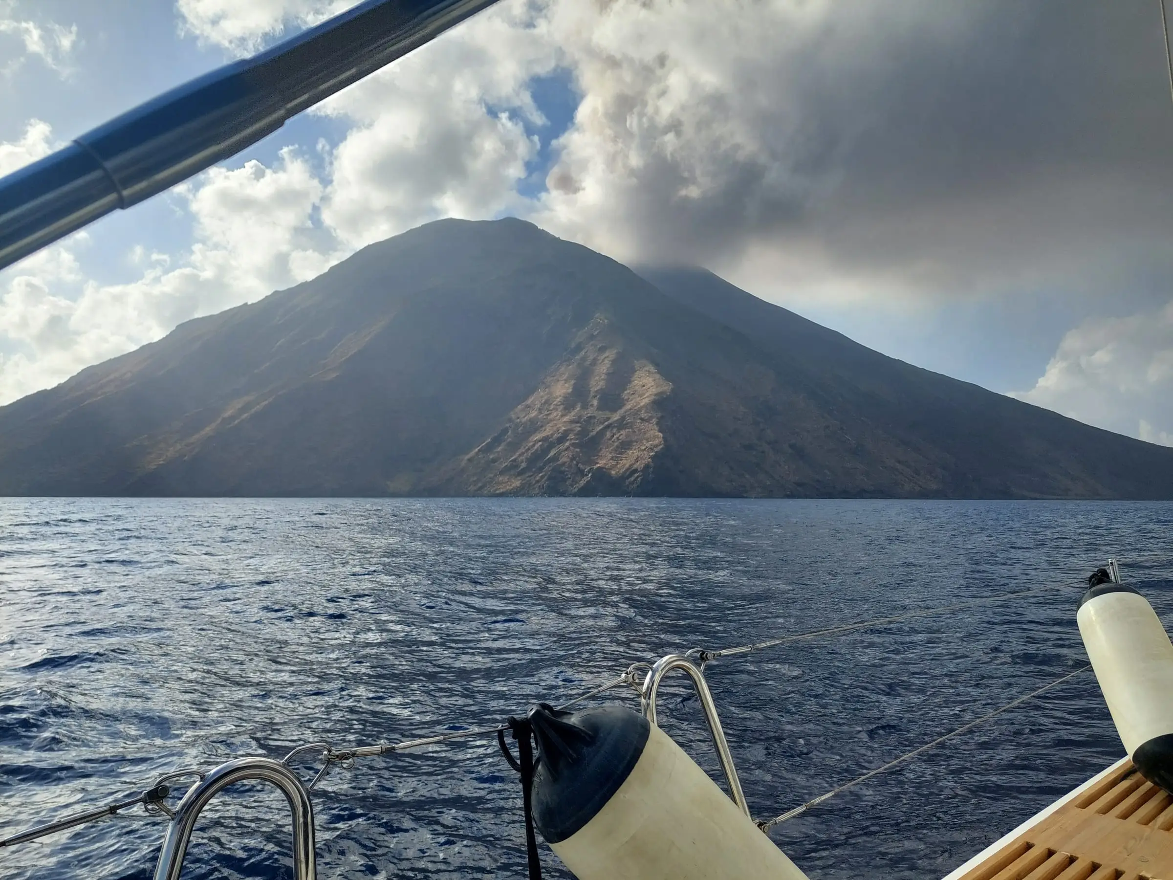 Stromboli from the deck, 2024